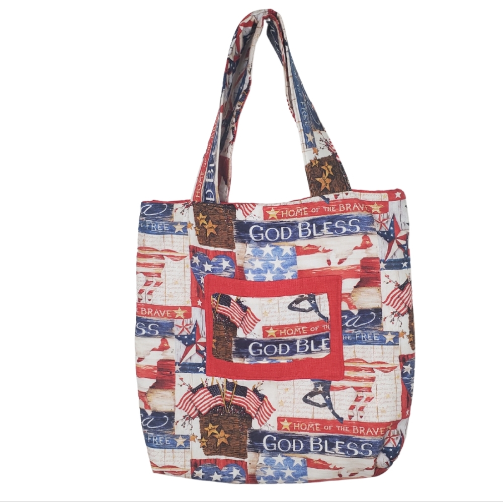 Handmade Quilted Tote Bag